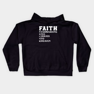 Faith Christians God Motivational Positive Women Men Kids Kids Hoodie